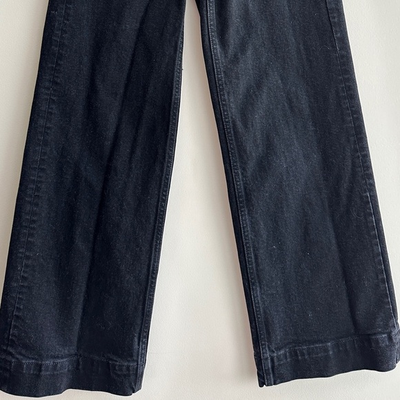 Everlane The Wide Leg Button-Fly Jeans, Black, Size 24 Regular - Picture 5 of 16